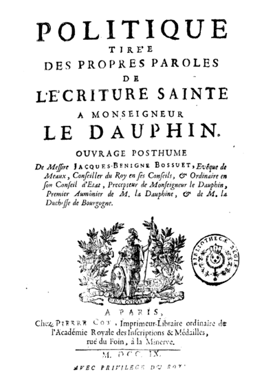 Couverture du livre de Bossuet
